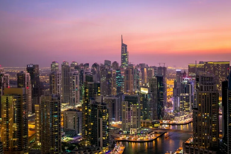 Dubai, centro de exportação, imagem da paisagem