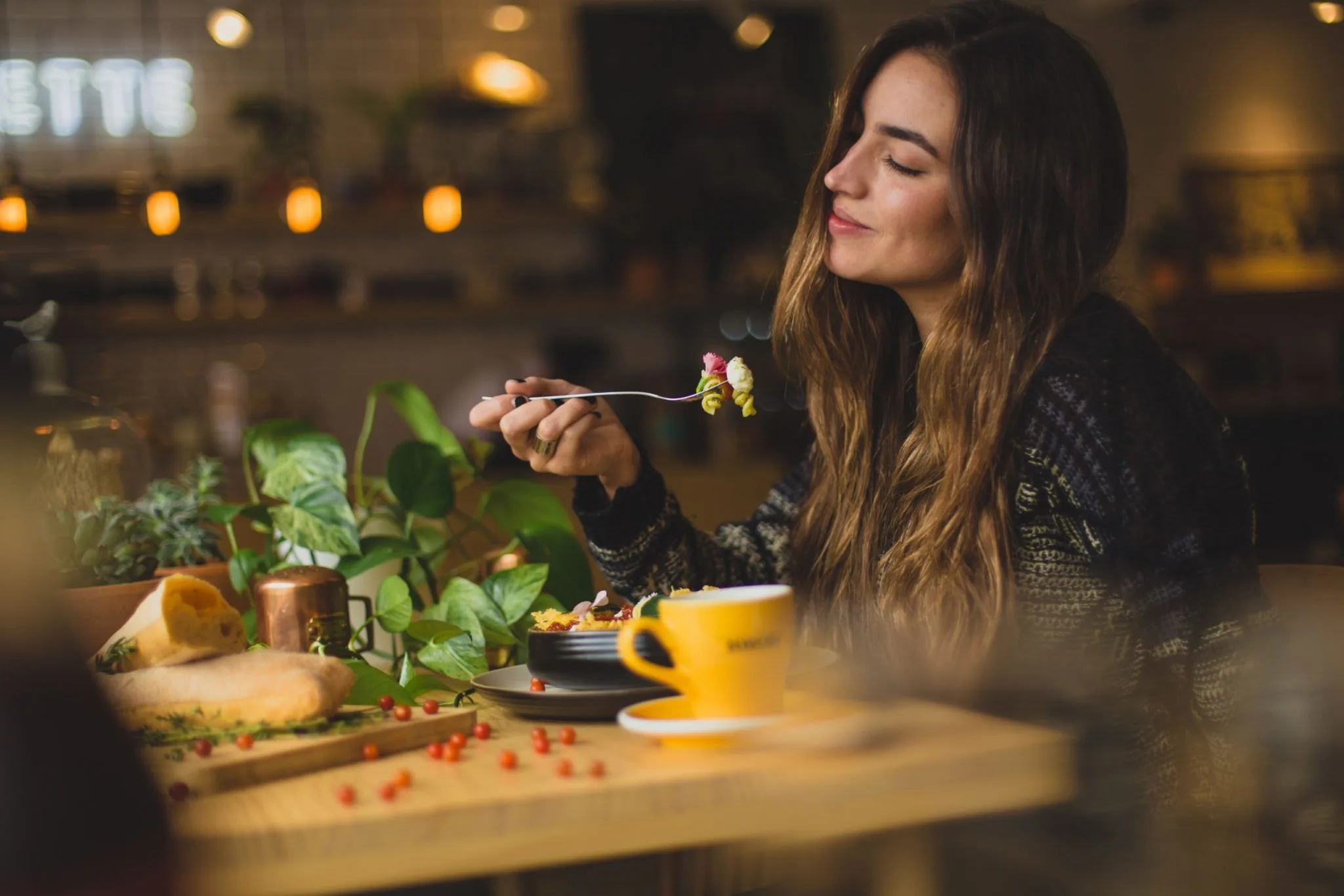 Women having lunch