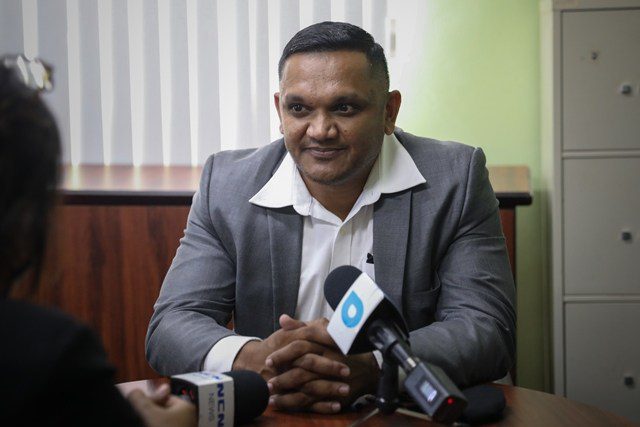 A photo of Guyana's Minister of Natural Resources Vickram Bharrat accompanying article on the country's Yellowtail oil development