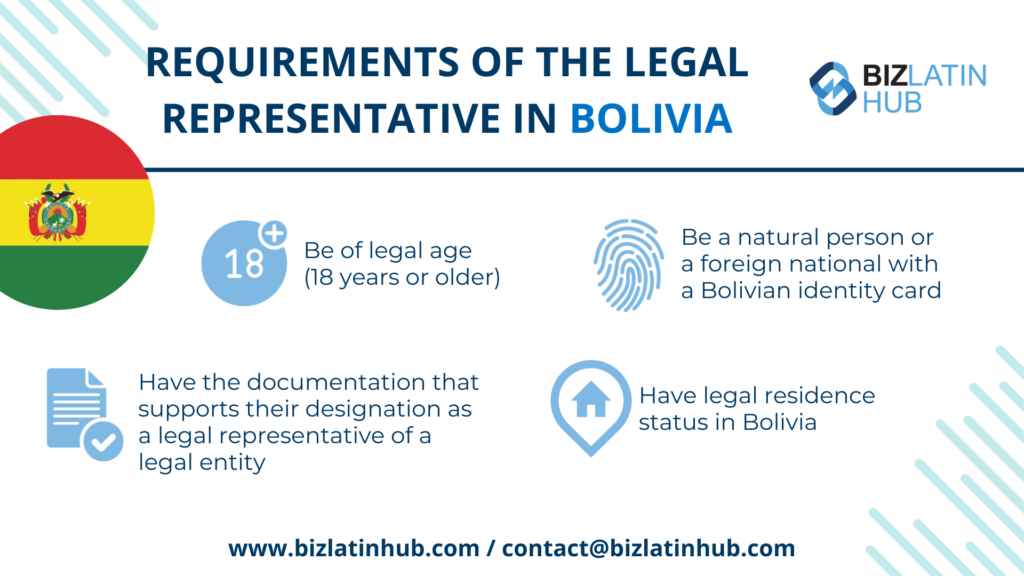 Requisitos do representante legal na Bolívia