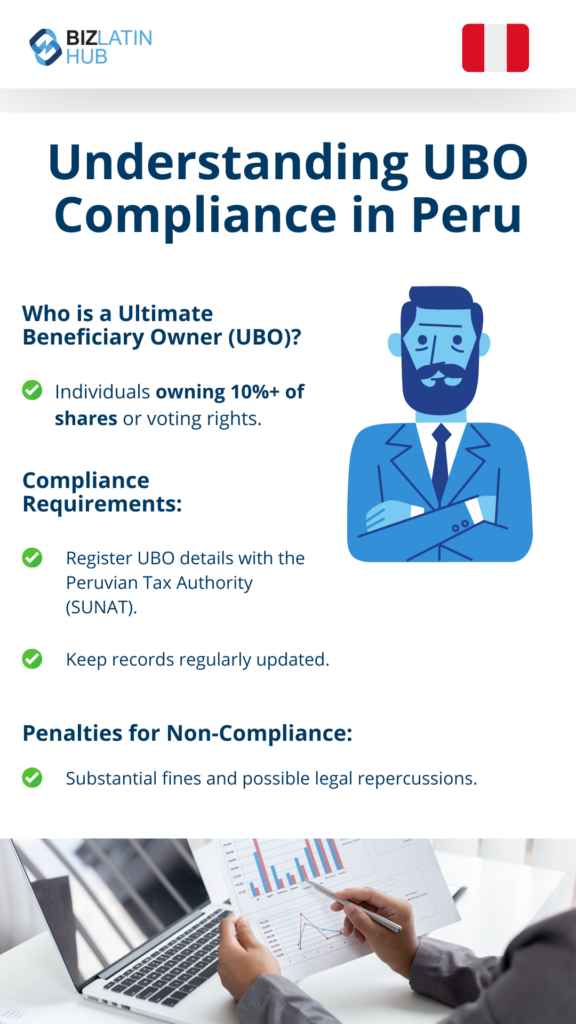 Image that enables better understanding of ultimate beneficiary owner compliance in Peru. 