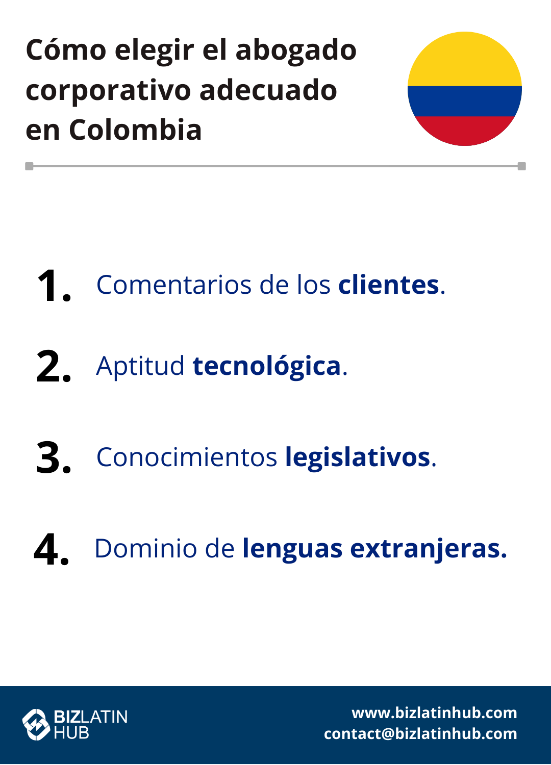 Cómo elegir el abogado corporativo adecuado en Colombia