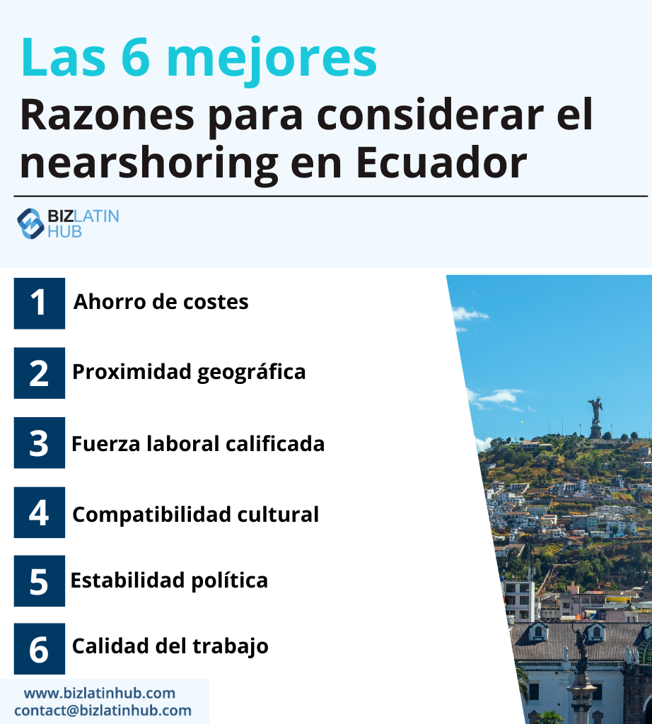 6 ventajas de la deslocalización en Ecuador