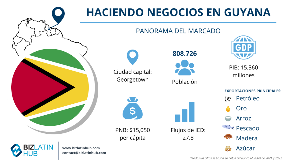 Hacer negocios en Guyana, instantánea del mercado