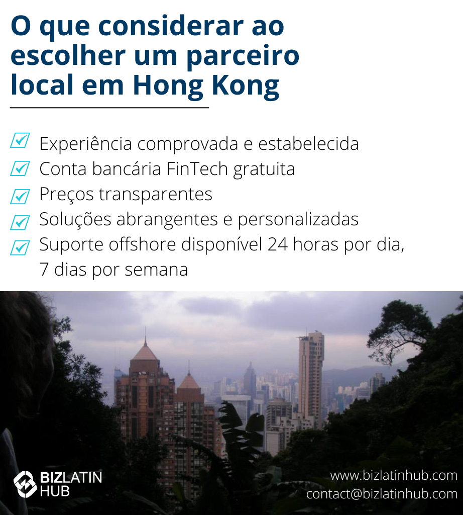 A incorporação em Hong Kong significa observar estes cinco aspectos